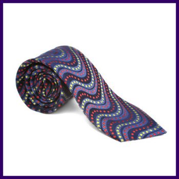 Paul Williams Blue Multi Dot Silk Tie