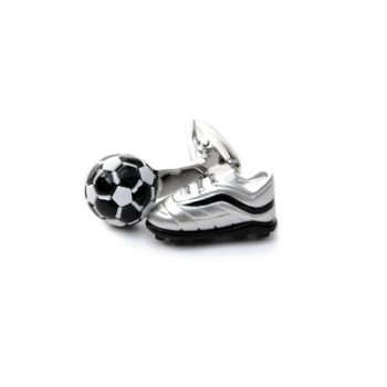 Football And Boot Black Cufflinks