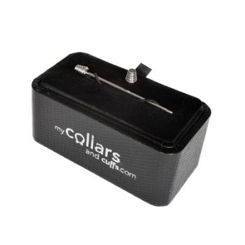 Gold and Silver coloured dumbell end screw-in collar bar
