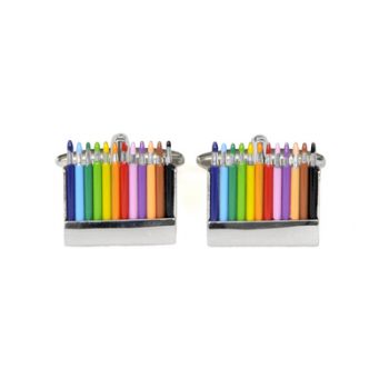 Coloured Pencil Cufflinks