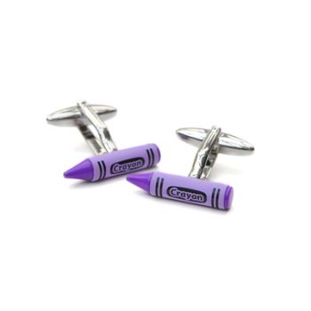 Mauve Crayon Cufflinks