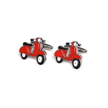 Red Scooter Cufflinks