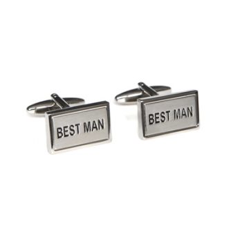 Wedding Best Man Rectangle Cufflinks