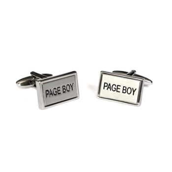 Wedding Page Boy Rectangle Cufflinks