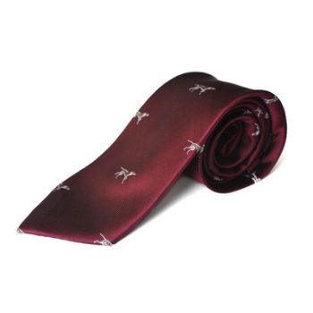 Paul Williams Burgundy Designer Hound Silk Tie