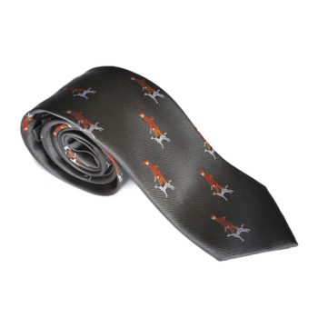 Paul Williams Slate Grey Designer Hunting Design Silk Tie
