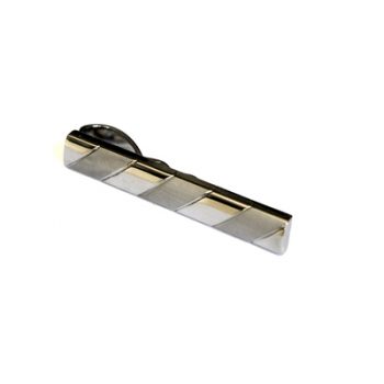 Diagonal Stripe Tie Slide