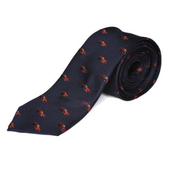 Paul Williams Navy Blue With Red Car design Silk Tie