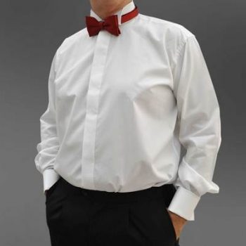 White Wing Collar Evening Dress Shirt
