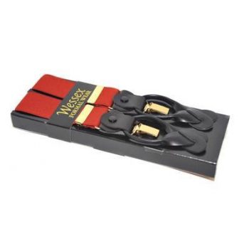 Large Plain Red Multi Braces