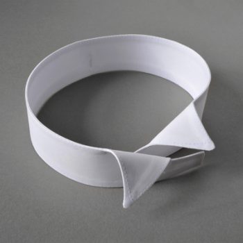 Starched Stiff White Wing Collars