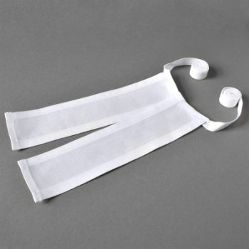 Barrister Bands With Tape Fastening For Legal And Court Wear.