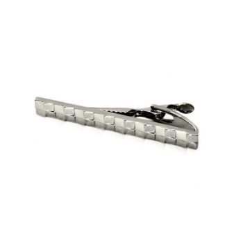Rhodium Brushed Tie Bar