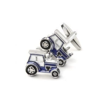 Blue Tractor Design Cufflinks