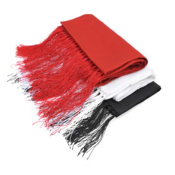 Red Fringed Evening scarf