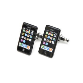 Novelty Black IPhone Cufflinks