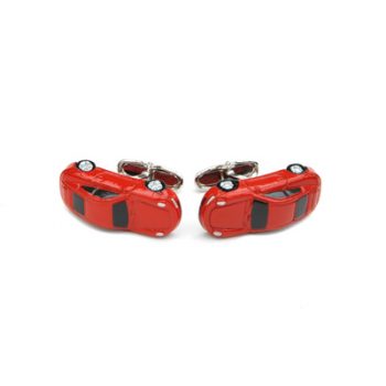 Red Sports Car Design Cufflinks