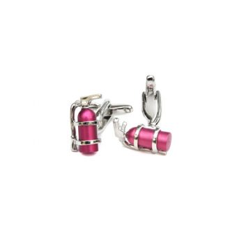 Fire Extinguisher Cufflinks
