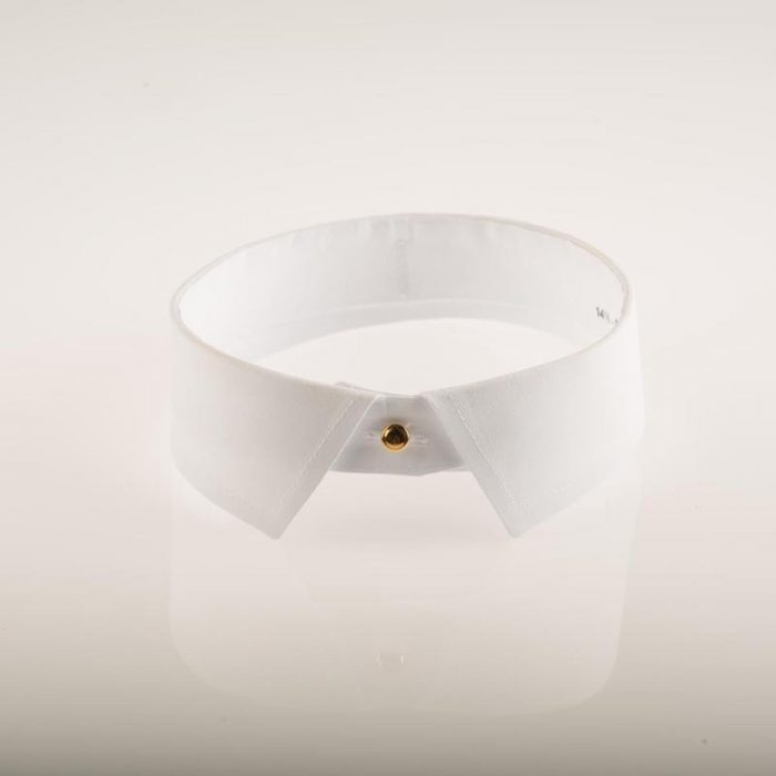 Starched Stiff White Classic Collars - Image 2