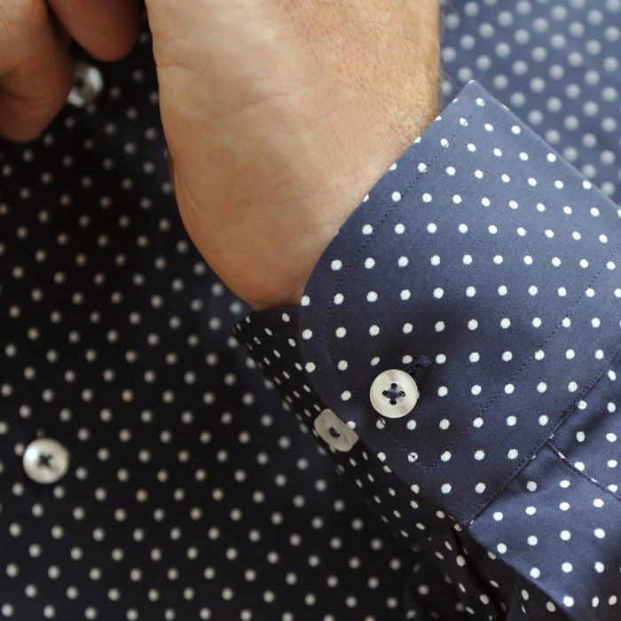 Polka dot mans shirt