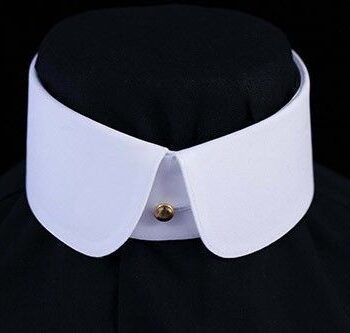 Starched Double Round Collar Collar;  Discontinued Line