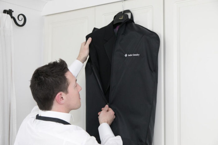 Suit covers by Barker